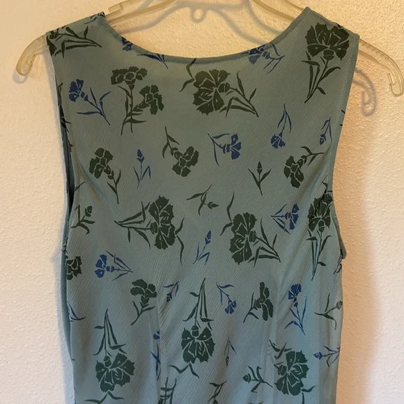 Sundance Silk Sage Green Wrap Midi Dress 10 - Picture 3 of 13